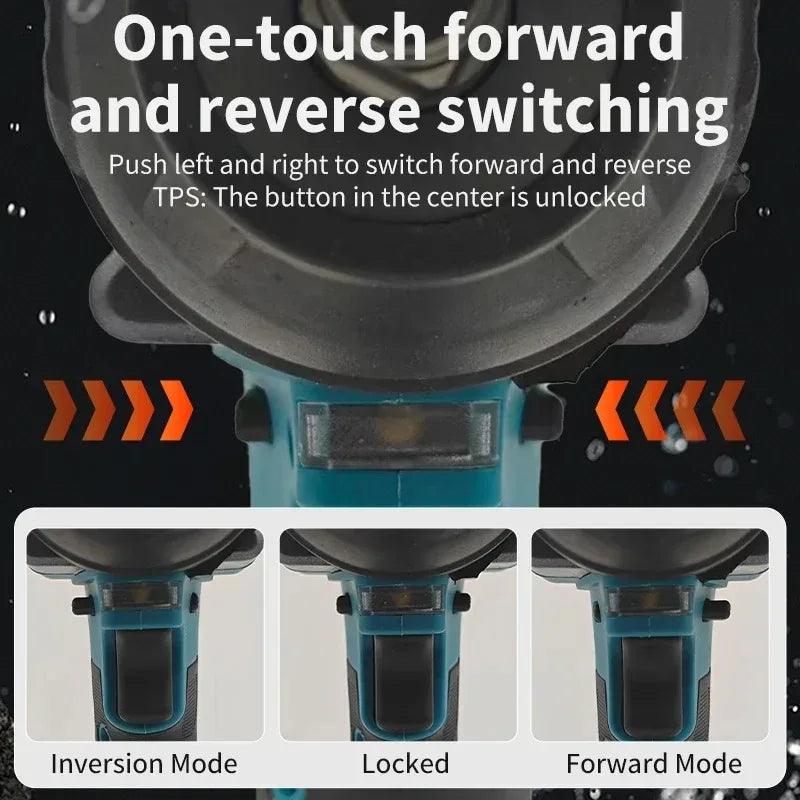 New Makita DTW700 1000N.M Torque Brushless Electric Impact Wrench Cordless Electric Drill 1/2"Wrench Power Tools For 18V Battery