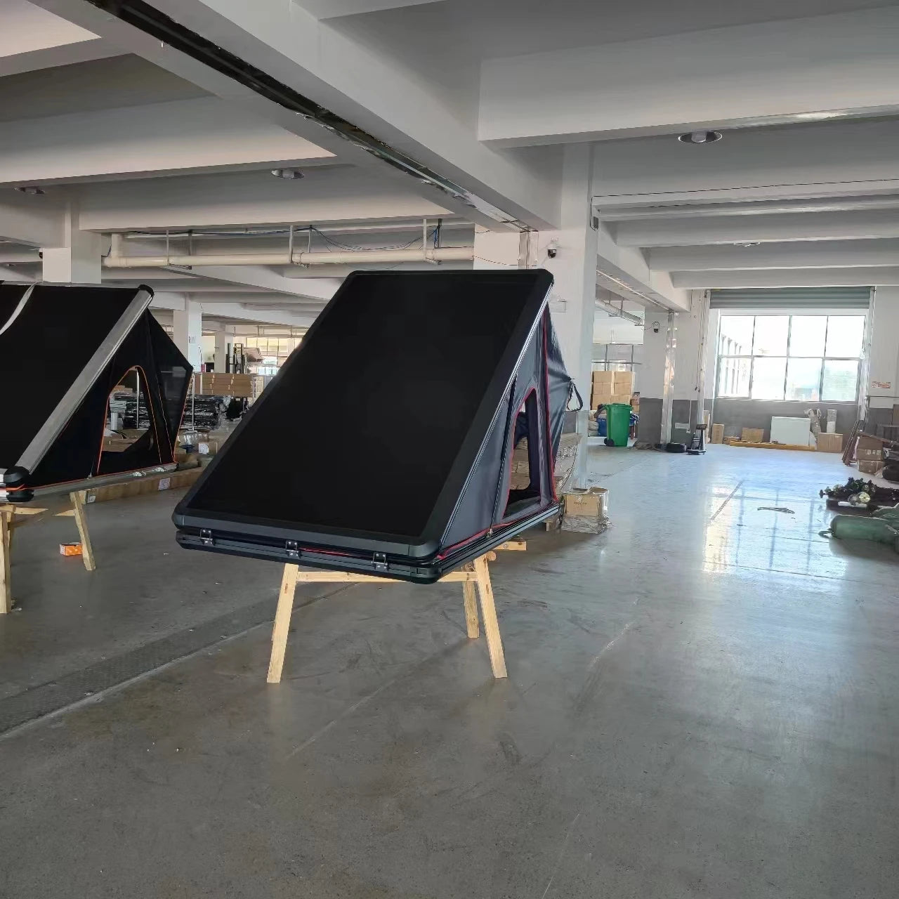 4x4x270cm Hard Shell Roof Top Tent, Waterproof Aluminum Rooftop Tent for Outdoor Camping