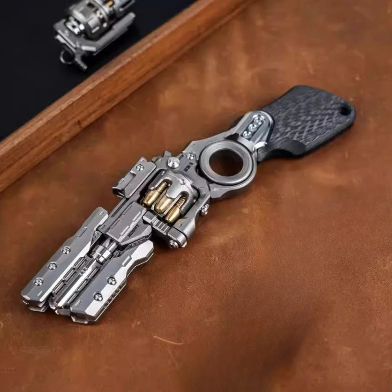 WANWU EDC New Zirconium Alloy Destroyer Electromagnetic Railgun Mechanical Metal Fidget Toy
