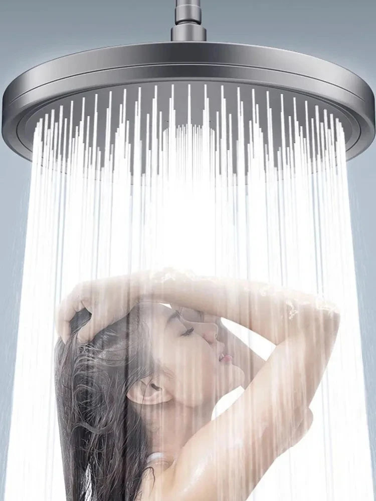 NOUVEAU Pommeau de douche 6 modes à haute pression pour salle de bain, Têtes de douche de pluie, Accessoires de robinet de douche Gris anthracite/Noir/Argent