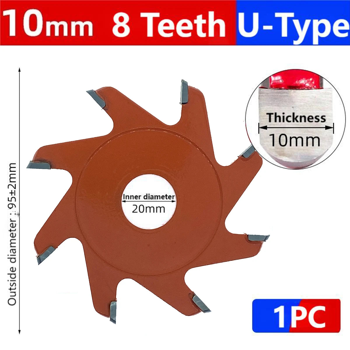 U/V-type 6/8/12 Teeth Cutting Blade