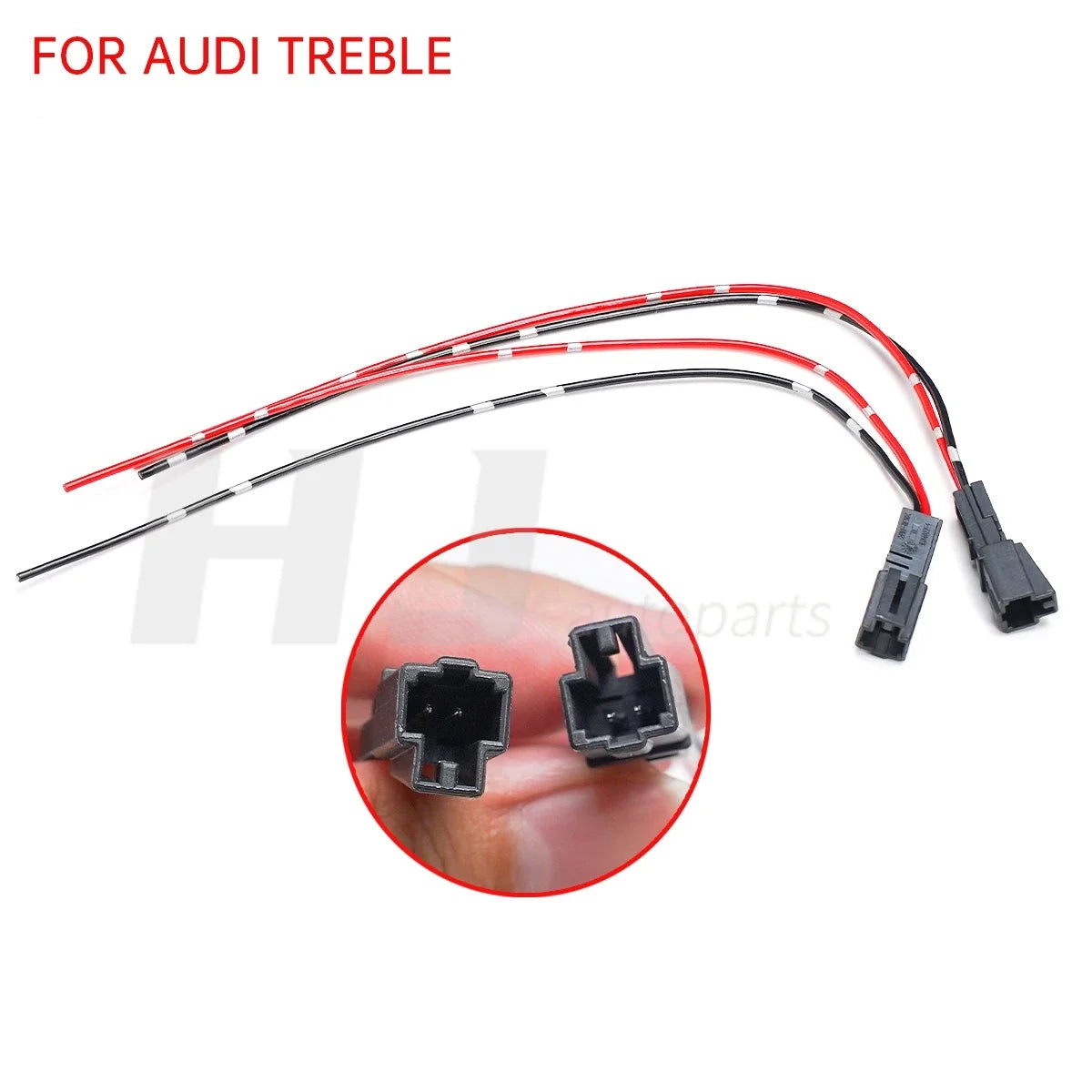2pcs Car Audio Treble Speaker Plug Wire Tweeter Plug Sub Woofer Lossless Install Lond Speaker Cable Adapter Harness for Audi