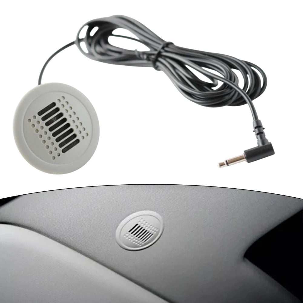 Car Audio Setup 3.5MM Microphone Wired Microphone For Android Radio Vehicle Microphone Non-deformed Design Practical Functions