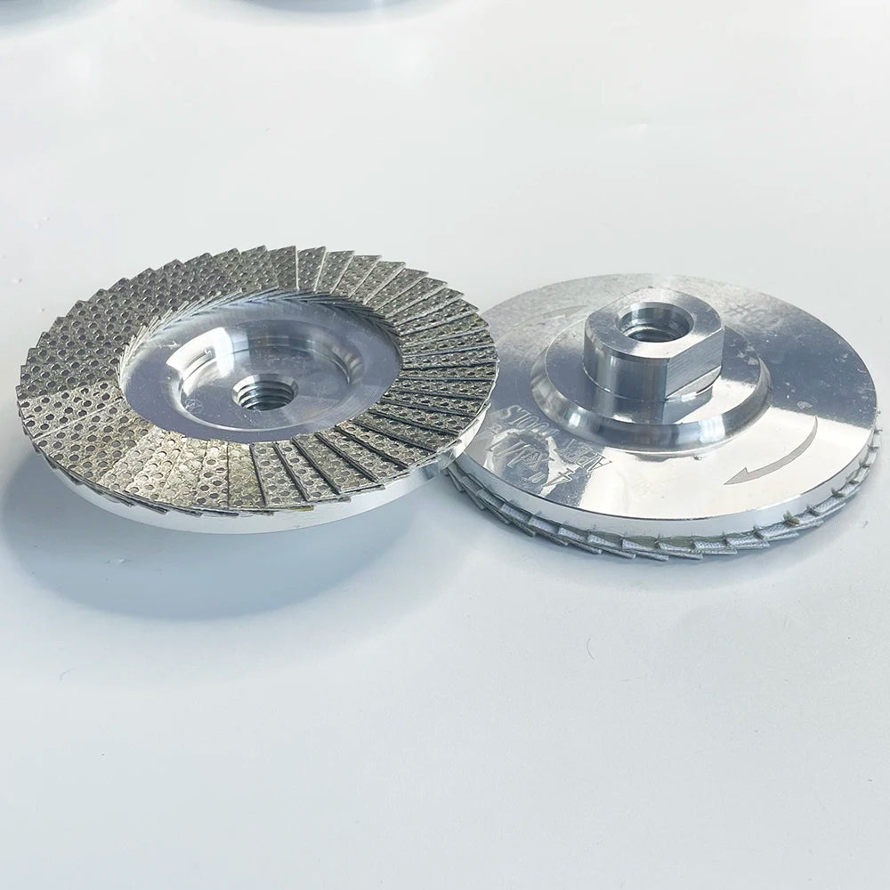 4" 100mm Diamond Flap Disc Electroplated Grinding Wheel For Polishing Marble Granite Stone Abrasive Tool For Ceramic Tile