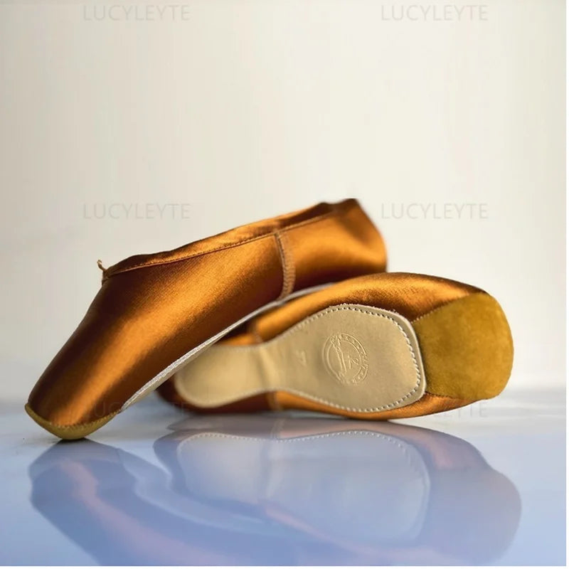 Ballet Dance Shoes Child and Adult Ballet Pointe Shoe Professional with Ribbons Shoes Woman Zapatos Mujer Sneakers Women Girls