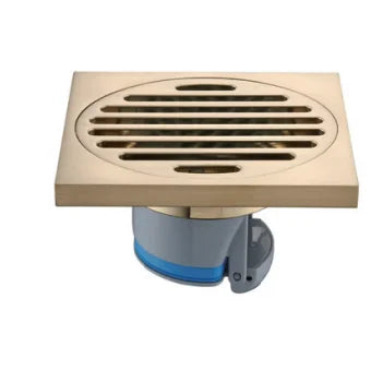 Drain de sol invisible en cuivre or rose multicolore, laiton anti-odeurs, incrusté de briques, pour douche de salle de bain, long dispositif anti-odeurs dissimulé