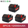 9000mAh 12000mAh For M18 Tool Battery Li-Ion Replacement Battery, For Milwaukee 18V 48-11-2830 0730-20 Tools battery