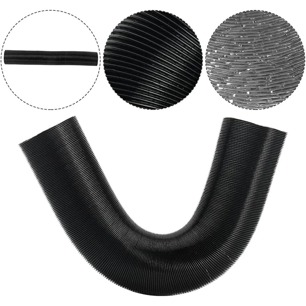 75mm Diameter 1/2M Length Air Diesel Heater Duct Pipe Tube Hose Outlet Exhaust Joiner Connector for Webasto Eberspaecher