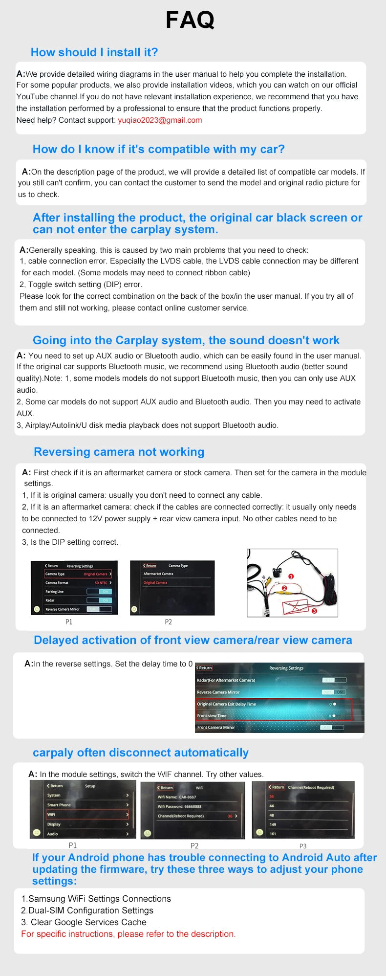 Wireless Carplay for Volvo XC60 S60 V40 V60  XC90 S90 Module Car Accessories Android Auto Airplay Mirror Link