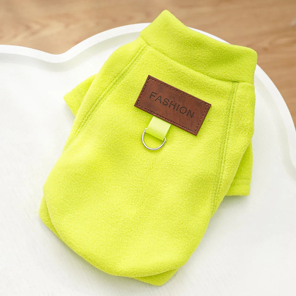 Winter Warm Dog Hoodies Pet Clothes for Small Dogs Fashion Solid Color Puppy Sweatshirt Soft Cat Pullovers Chihuahua Pet Hoodies