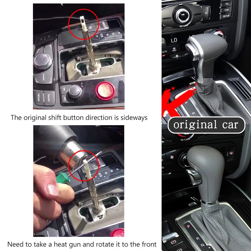 Automatic Gear Shift Knob Shift Lever Handle Head for Audi A3 S3 RS3 Q3 S6 RS6 A4 A5 A7 A6 Q5 Q2