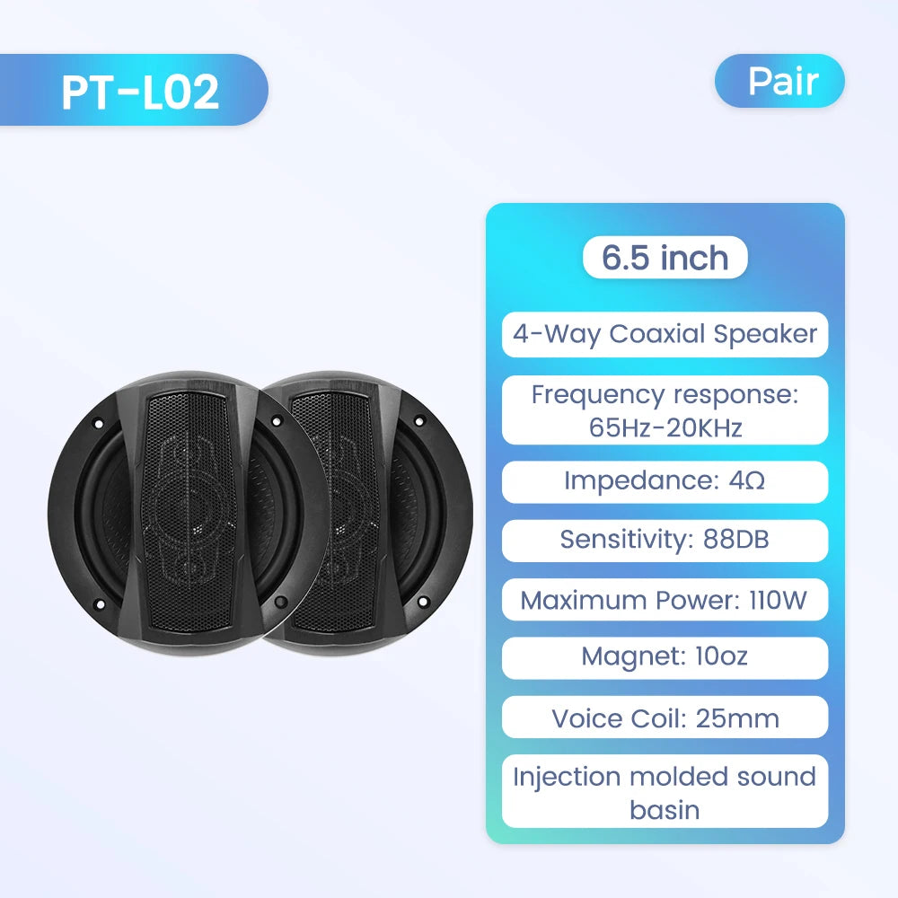 NaviFly Entrepôt Américain 2 HPs de Voiture 5" 6.5" 6*9" Haut-Parleur Coaxial Automobile Subwoofer Audio Stéréo Musique pour Voiture Amplificateur Audio pour Voiture Klaxon Automatique