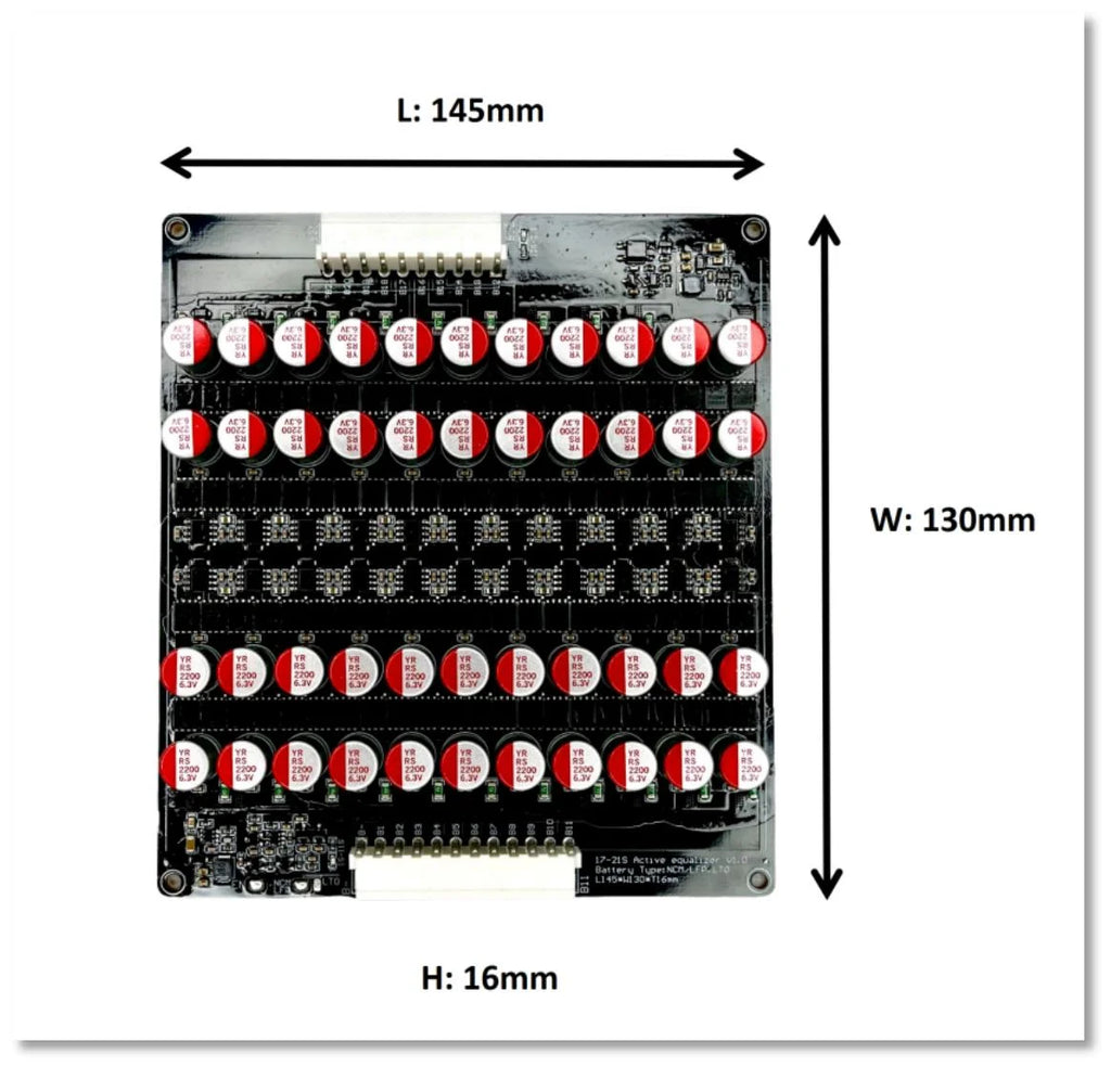 5A 5.5A  Active Equalizer Balancer Lifepo4 / Lipo/ LTO Battery Energy equalization Capacitor 3S 4S 5S 6S 7S 8S 14S 16S 20S 24S
