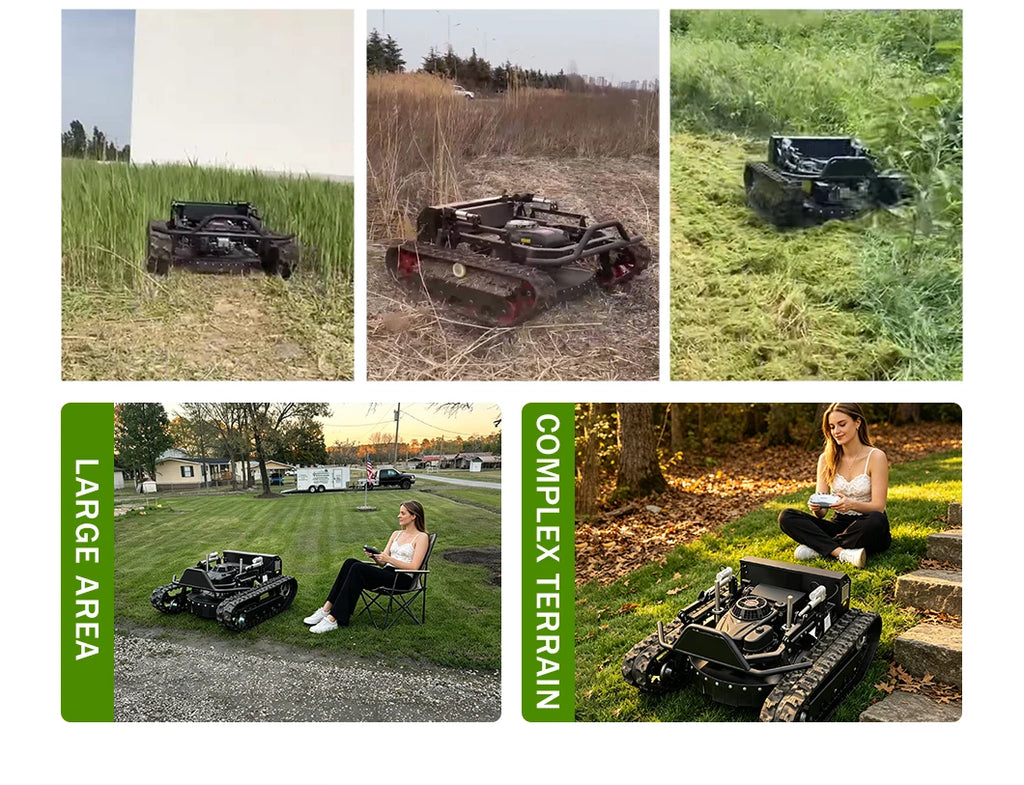Customized Lawn Mower with Remote Control High Efficiency Low Power Consumption Suitable for Various Grass Types