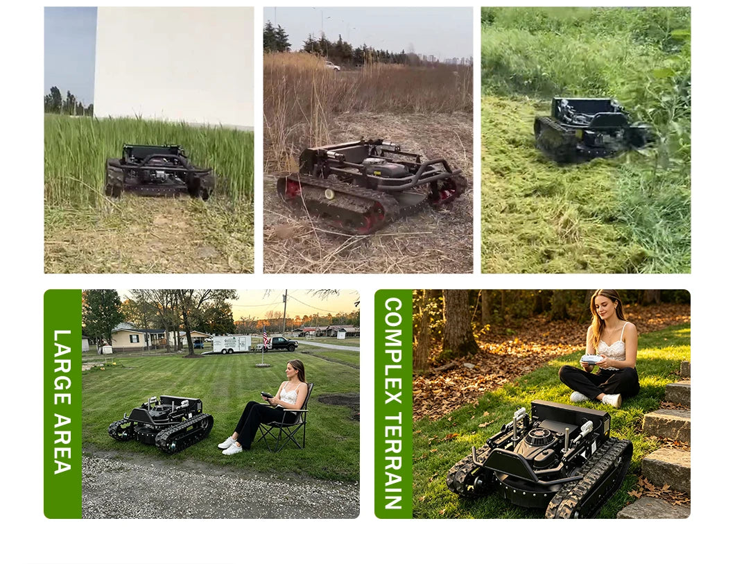 Customized Lawn Mower with Remote Control High Efficiency Low Power Consumption Suitable for Various Grass Types