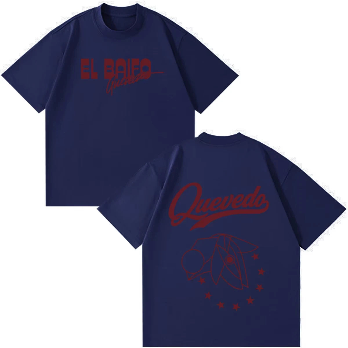 QUEVEDO EL BAIFO Album 2026 Tour Merch T-shirt Hommes Femmes Mode T-shirt Été Manches Courtes Coton Décontracté Vintage T-shirts Haut