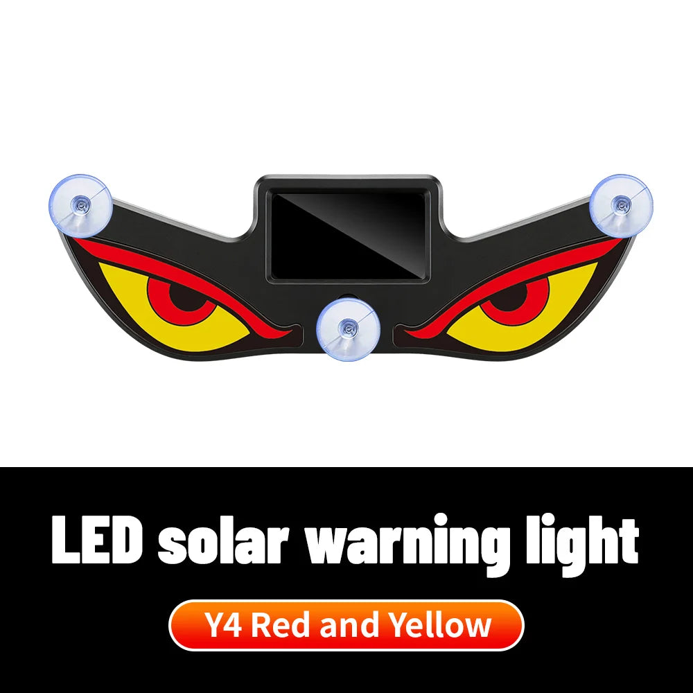 Monster Eye Antenna Flash Light Solar Car Decoration Demon Light Universal Roof Anti-Rear-End Demon Eye Modification