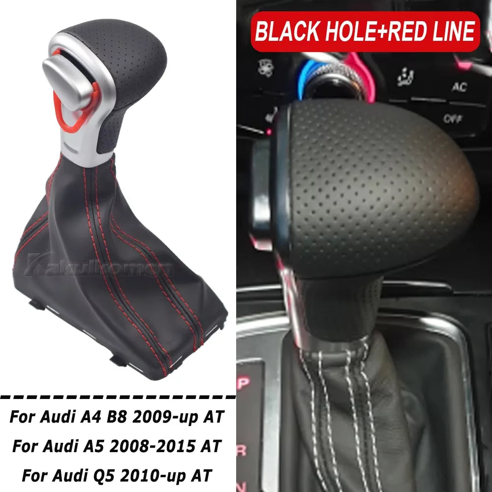 Carbon Fiber/Wood Automatic Gear Shift Knob For Audi A4 B8 2009-up/A5 2008-up/Q5 2009-2015/A6 C6 2006-2011/A6L C7 2012-2018