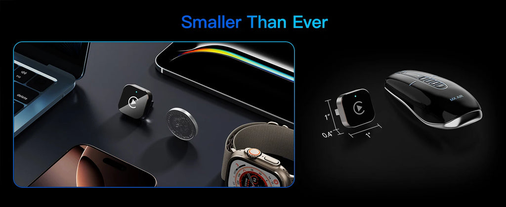(2026 Upgraded) Wireless CarPlay Adapter for Apple iPhone＆Android, Small Size,Plug and Play,Fast and Stable Connection Wireless