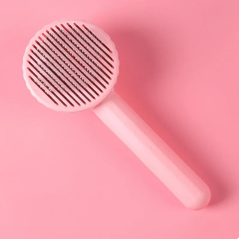 Dog Comb Pet Hair Removal Brush Cats and Dogs Special Comb Beauty Massage Self-cleaning Needle Comb Pet Supplies