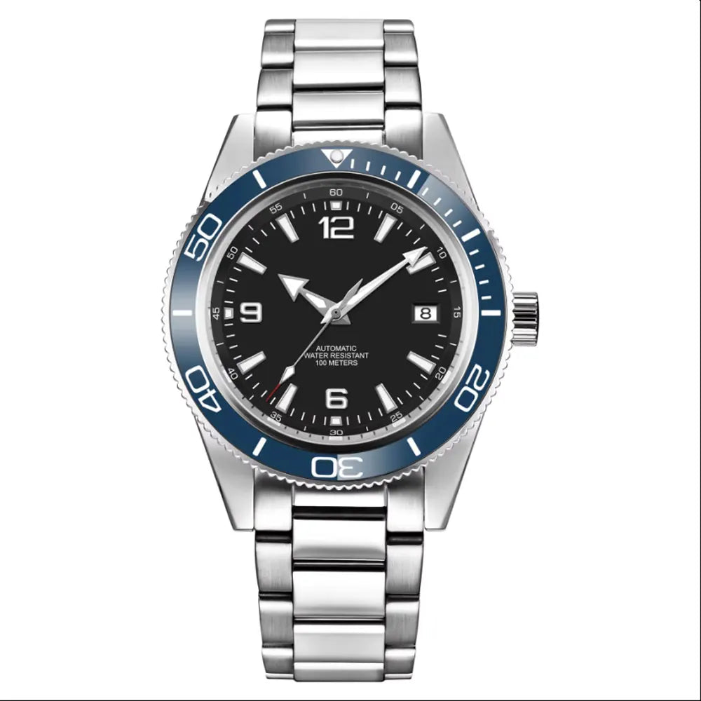 Custom watch logo for man Automatic high quality 41mm  NH35 Mechanical Watches Waterproof Sapphire Ceramic Bezel