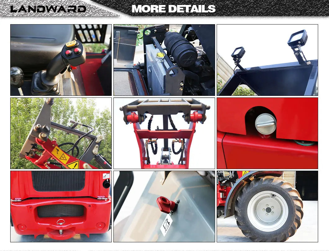 Cheap New design 4x4 mini loader wheel loader mini wheel loader Multifunctional compact Diesel Loader Customizablefor sale