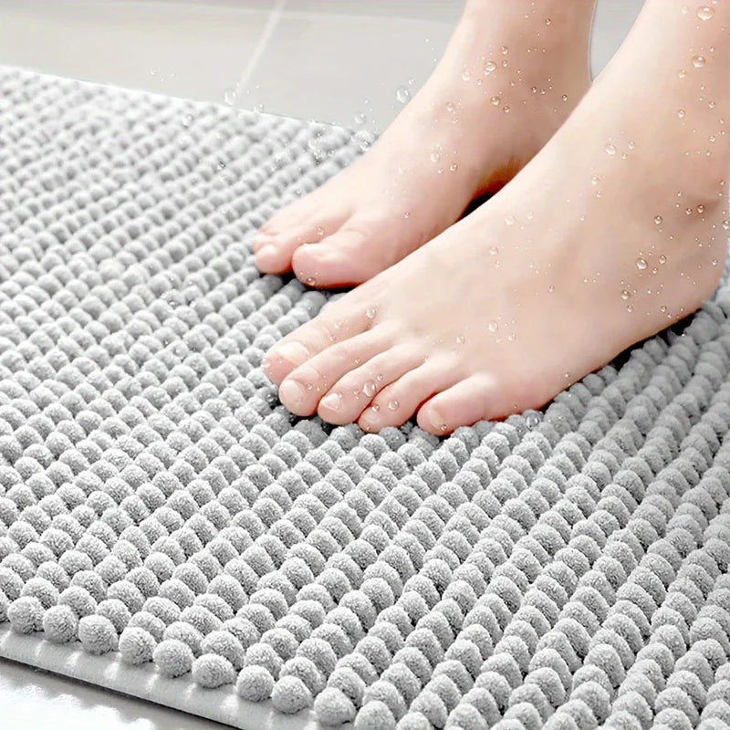 New Flannel Circular Corner Bath Mat Non-Slip Soft Thicked Floor Mat for Bathroom Absorbent Non-slip Door Mat Home Decoration