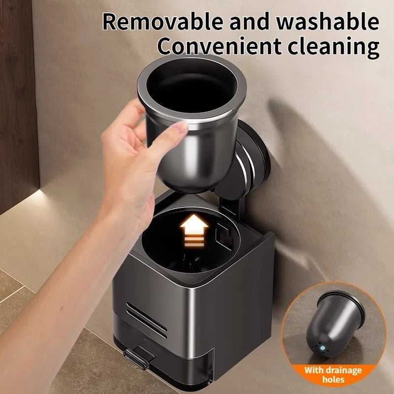 Suction Cup Toilet Brush For Household Wall Mounted Toilets With No Dead Corners Bathroom And Toilet Seat Cleaning Tool