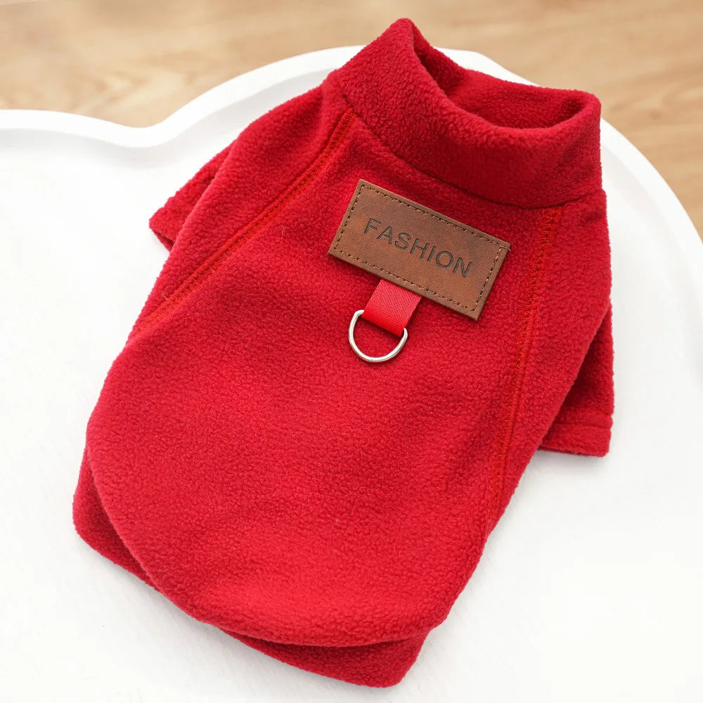 Winter Warm Dog Hoodies Pet Clothes for Small Dogs Fashion Solid Color Puppy Sweatshirt Soft Cat Pullovers Chihuahua Pet Hoodies