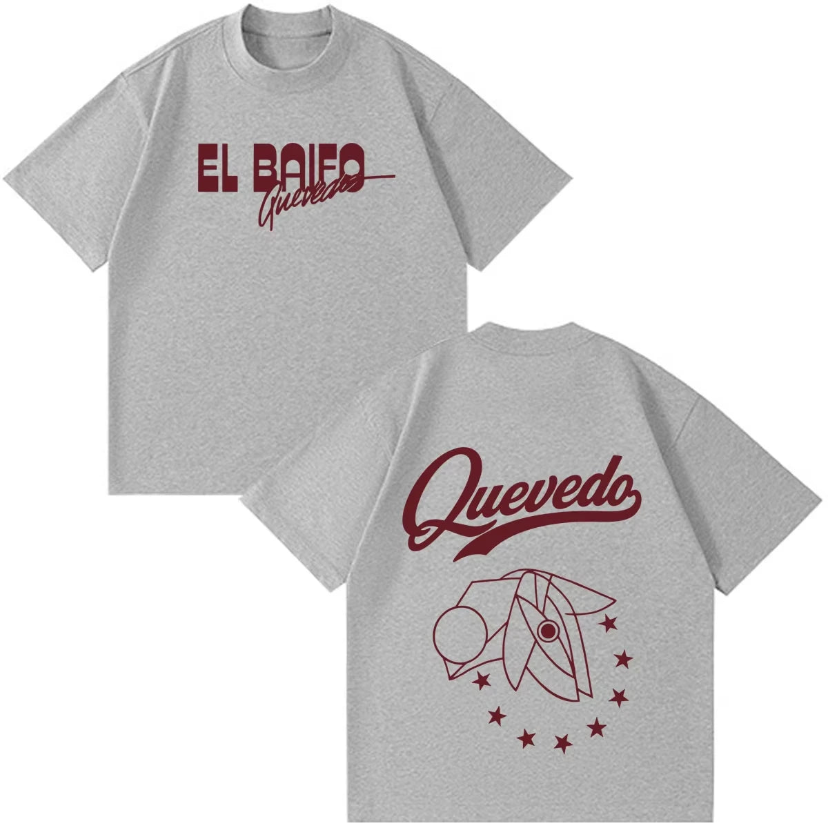 QUEVEDO EL BAIFO Album 2026 Tour Merch T-shirt Hommes Femmes Mode T-shirt Été Manches Courtes Coton Décontracté Vintage T-shirts Haut