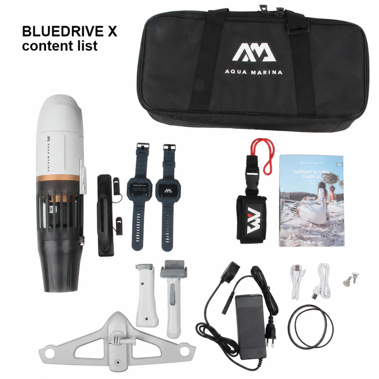 Aqua Marina BlueDrive X Pro Underwater Electric Scooter Marine Drive Fin Motor for SUP Diving Snorkeling Swimming Booster