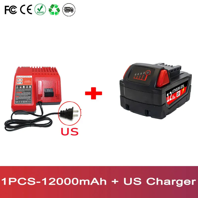 9000mAh/12000mAh M18 Li-Ion Battery