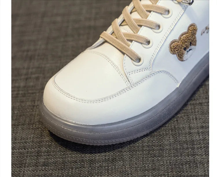 GKTINOO Women Sneakers Big Size 2026 Spring New Genuine Leather Loafers Women Casual Lace-up Women's Nurse Shoes
