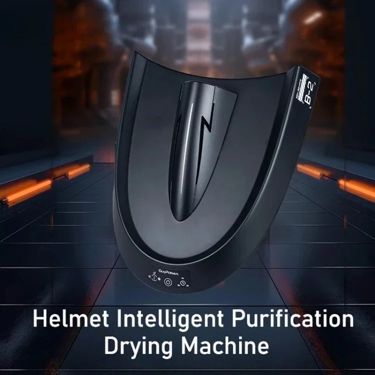 Smart Motorcycle Helmet Dryer Features Sterilization  Dust Removal Functions Temperature Control, and Ambient Lighting