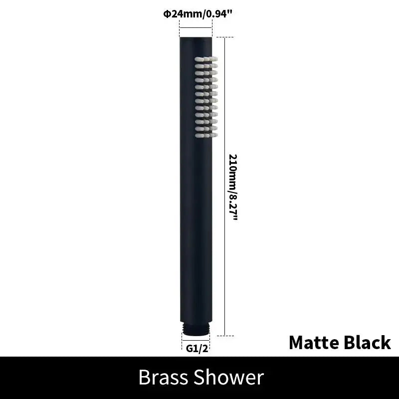 Brass Handheld Shower Head Brushed Golden Hand Held Shower Sprayer Nickel Bath Sprinkler Matte Black Rose Gold Handshower Chrome