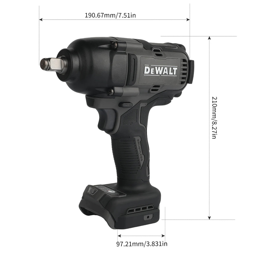 DeWalt DCF99M High Torque Brushless 20V Electric Impact Wrench Powered Electric Durable for Professiona Naked Tool
