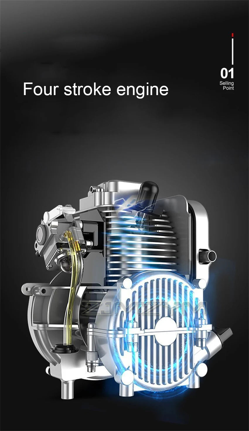 Four-stroke Backpack Lawn Mower Agricultural Grass Cutter Garden Tools High Power Engine Lawn Mower 0.9kw 7000r/min