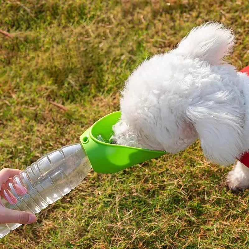 Universal Dog Cat Drinking Bowl Outdoor Feeding Water Portable Drinking Cup Pet Foldable Water Dispenser Interchangeable Bottle