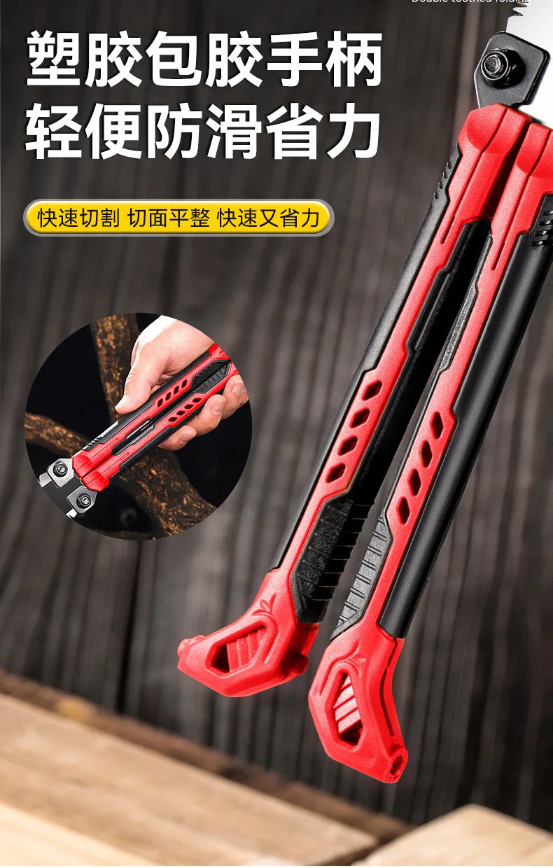 SK5 steel double-sided hand saw Ultra-sharp garden fruit tree pruning hand saw portable mini woodworking dedicated one-handed