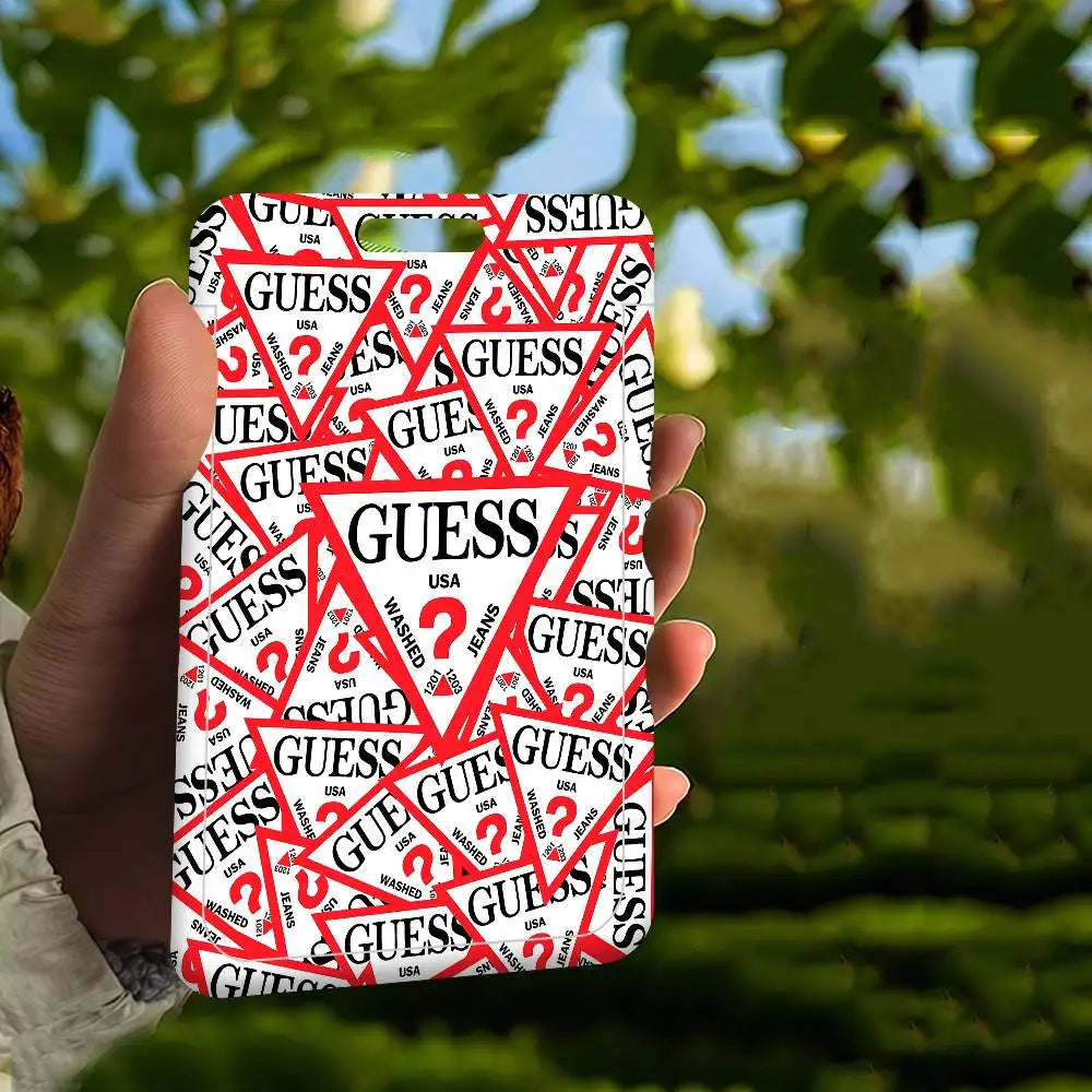 Étui pour cartes unisexe Fashion G-Guess-s, étui porte-cartes d'identité de travail pour femme avec lanière, étui porte-badges d'identité de travail d'affaires