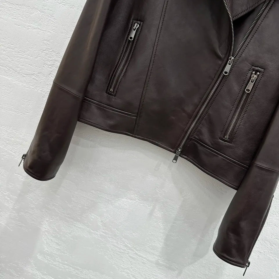 2026 Spring and Autumn New Solid Color Long Sleeve Collar Jacket Short Style Loose Elegant Classic Retro Casual Women's Jacket