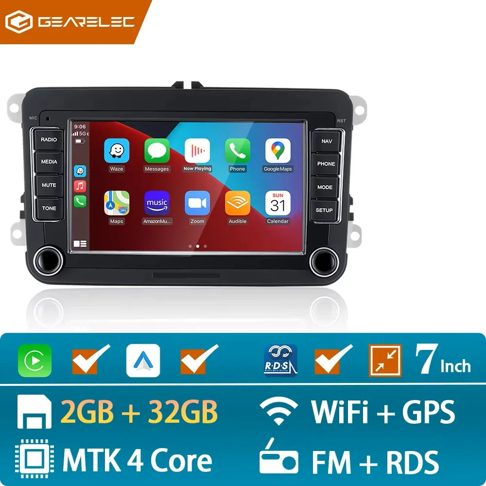 2 Din Android Car Radio VW
