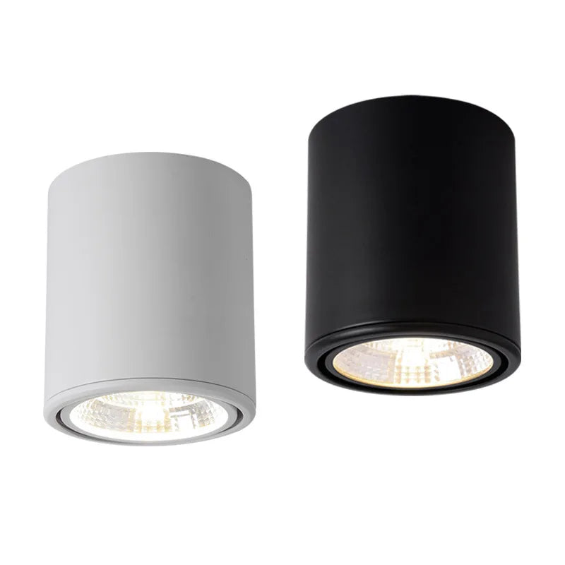 Plafonnier LED rotatif de haute qualité, encastré, COB, 25W/20W/15W/12W/10W/7W, CA 110V/220V, spot réglable