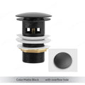 Bathroom Basin Sink Brass Pop Up Drain Waste Stoppers With or Without Overflow Hole Washbasin Bathroom Faucet Accessories