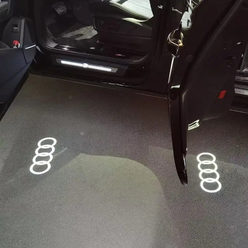 2pcs Car Door logo Welcome Light For QUTTRO Audi Sline A1 A3 A4 A5 A6 A7 Q3 Q5 Q7 TT B5 B6 B7 8P 8V 8P 8L S3 S4 Accessories