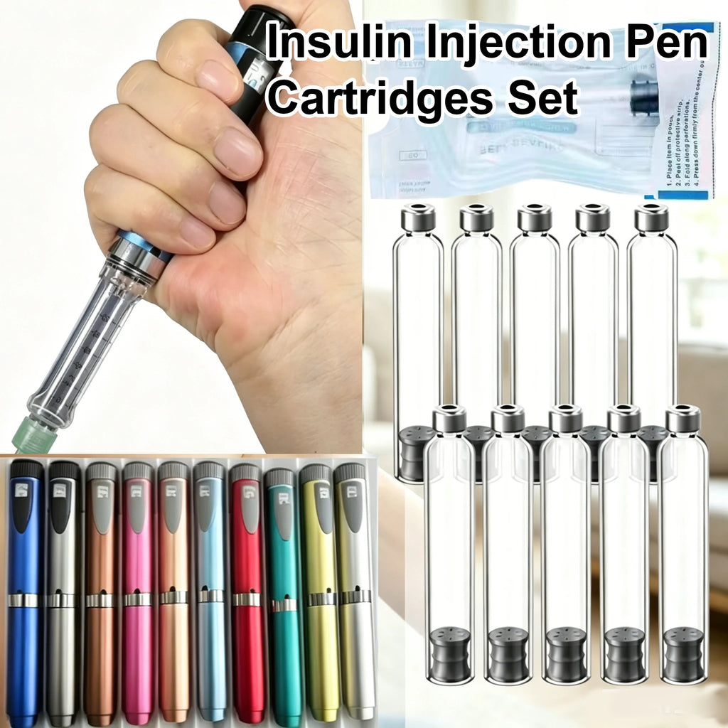Reusable Pen Injector,Cartridges Set Portable Insulin Injection Pens Peptide Pen Dose Control ,Perfect for 3ml Cartridges
