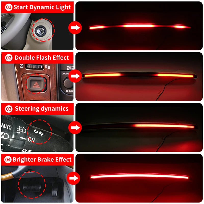 For 1998-2007 Lexus LX470 LX 470 Rear Trunk Spoiler Upgrade Vehicle Exterior Look Car Exterior Tuning Modification Accessories