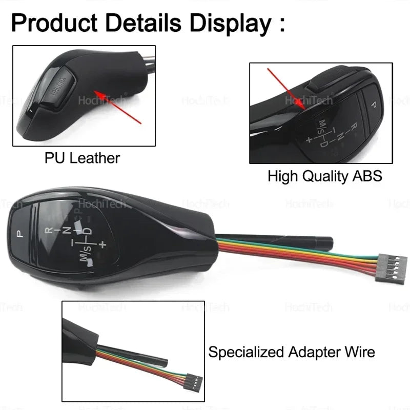 LED PU Leather Shift Knob for BMW X5 E53 3.0i 4.4i 4.6is 4.8is 2000-2003 Automatic Transmission Handball Shift Lever Upgrade