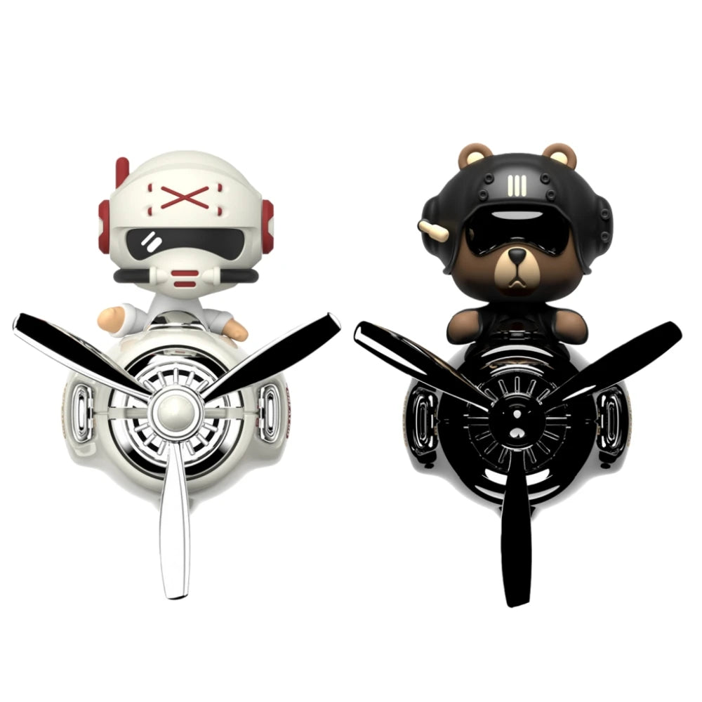 Bear Car Air Fresheners Vehicle Blower Helicopter Flavoring Diffuser Car Deodorant Air Vent Decoration Interior Car Perfume