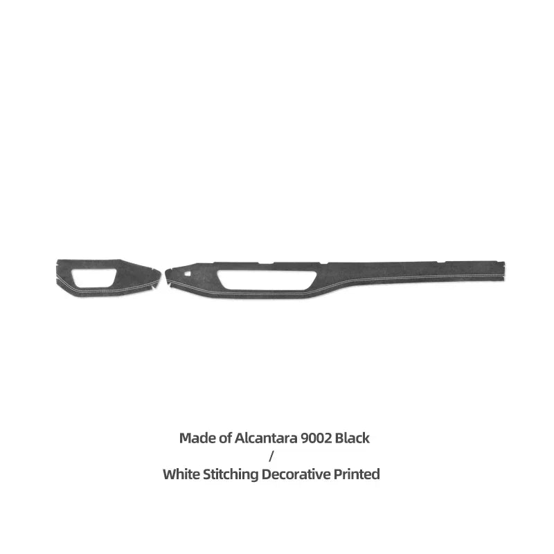For Audi A4 B9 A5 2017-2024 Dashboard Panel Instrument Trim Strip Sticker Car Interior Make of Alcantara Tuning Accessories